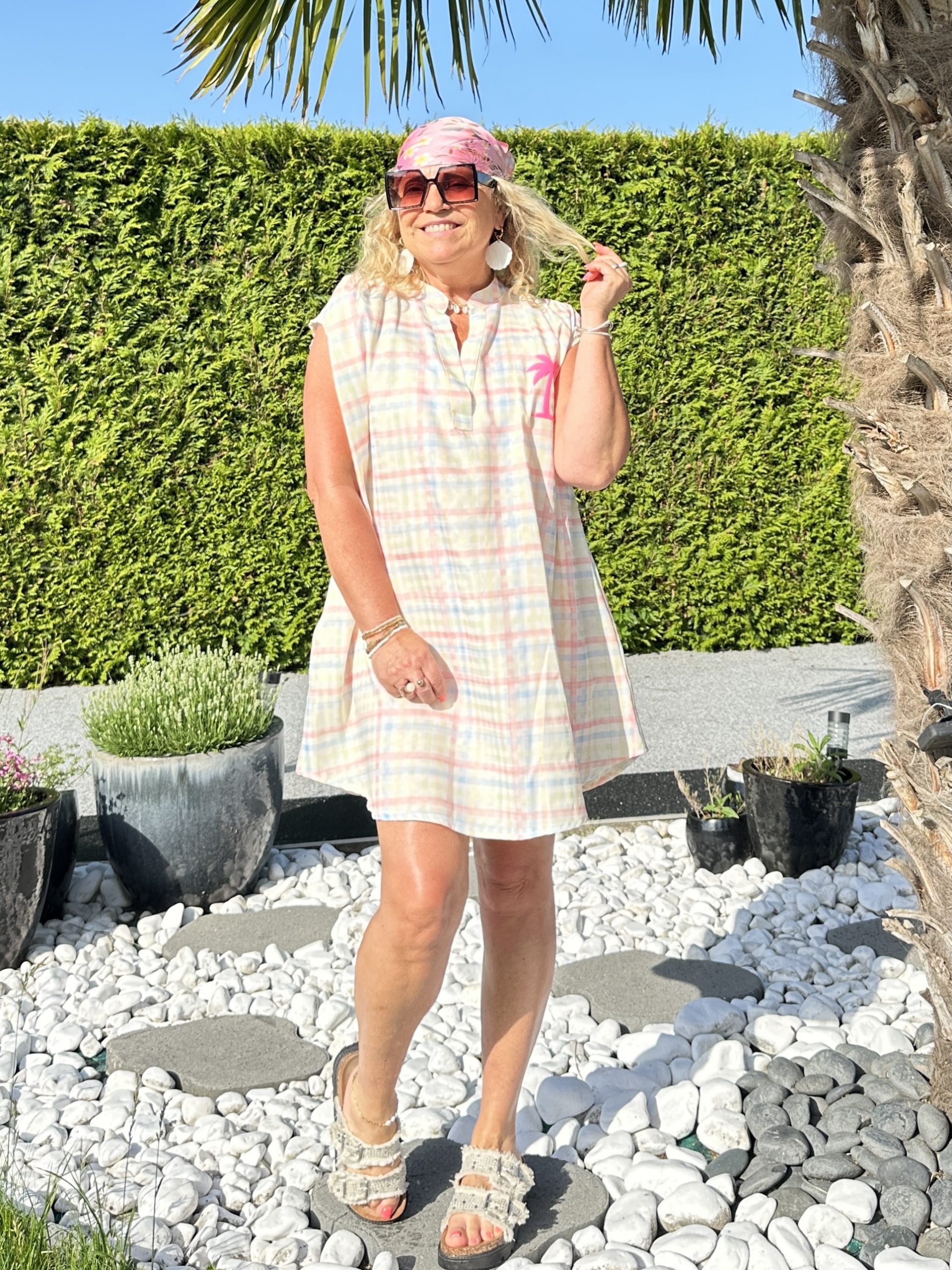Robe Zaza carreaux pastel – Image 5