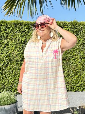 Robe Zaza carreaux pastel