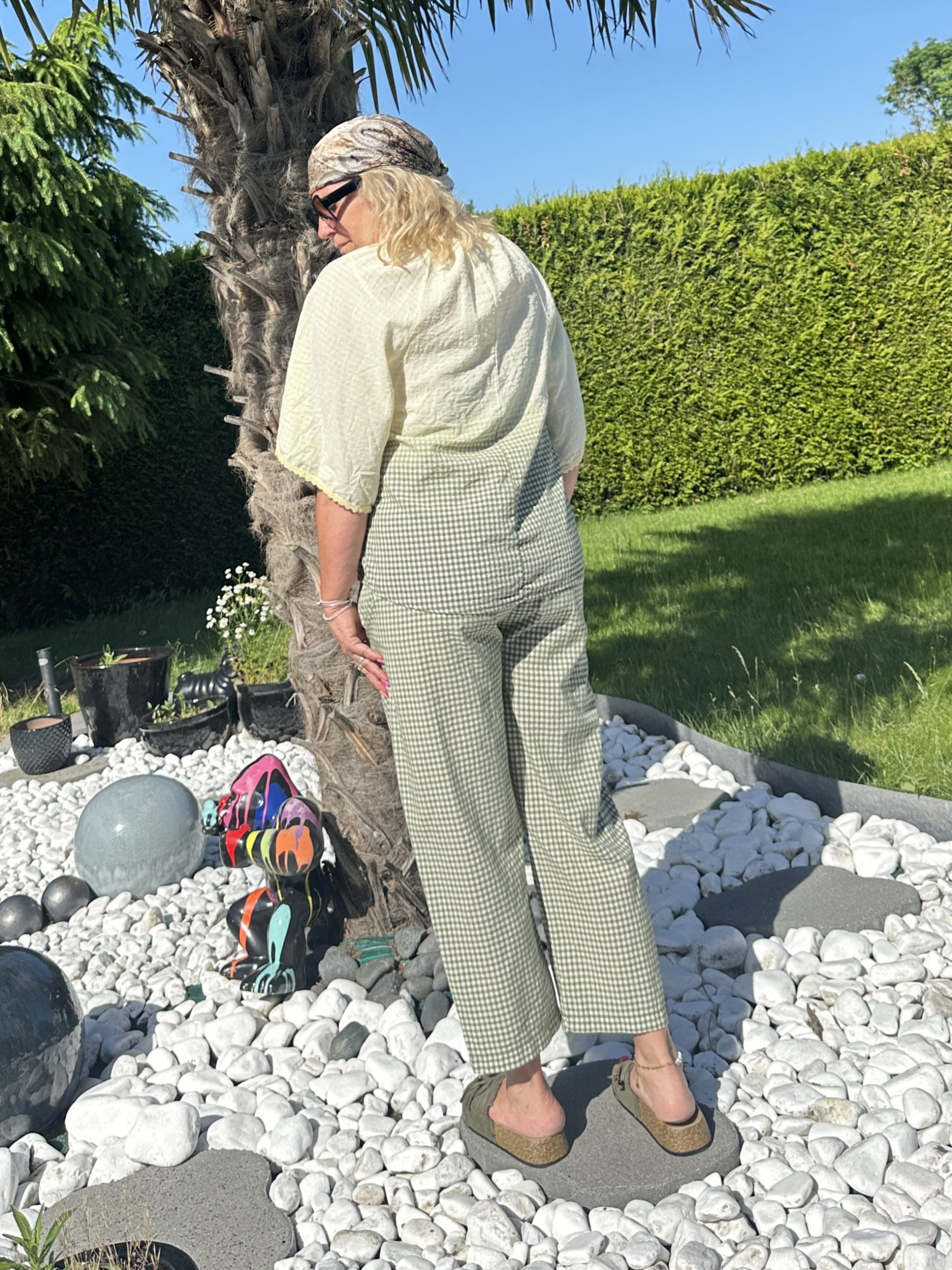 Pantalon Dakota vichy kaki – Image 3