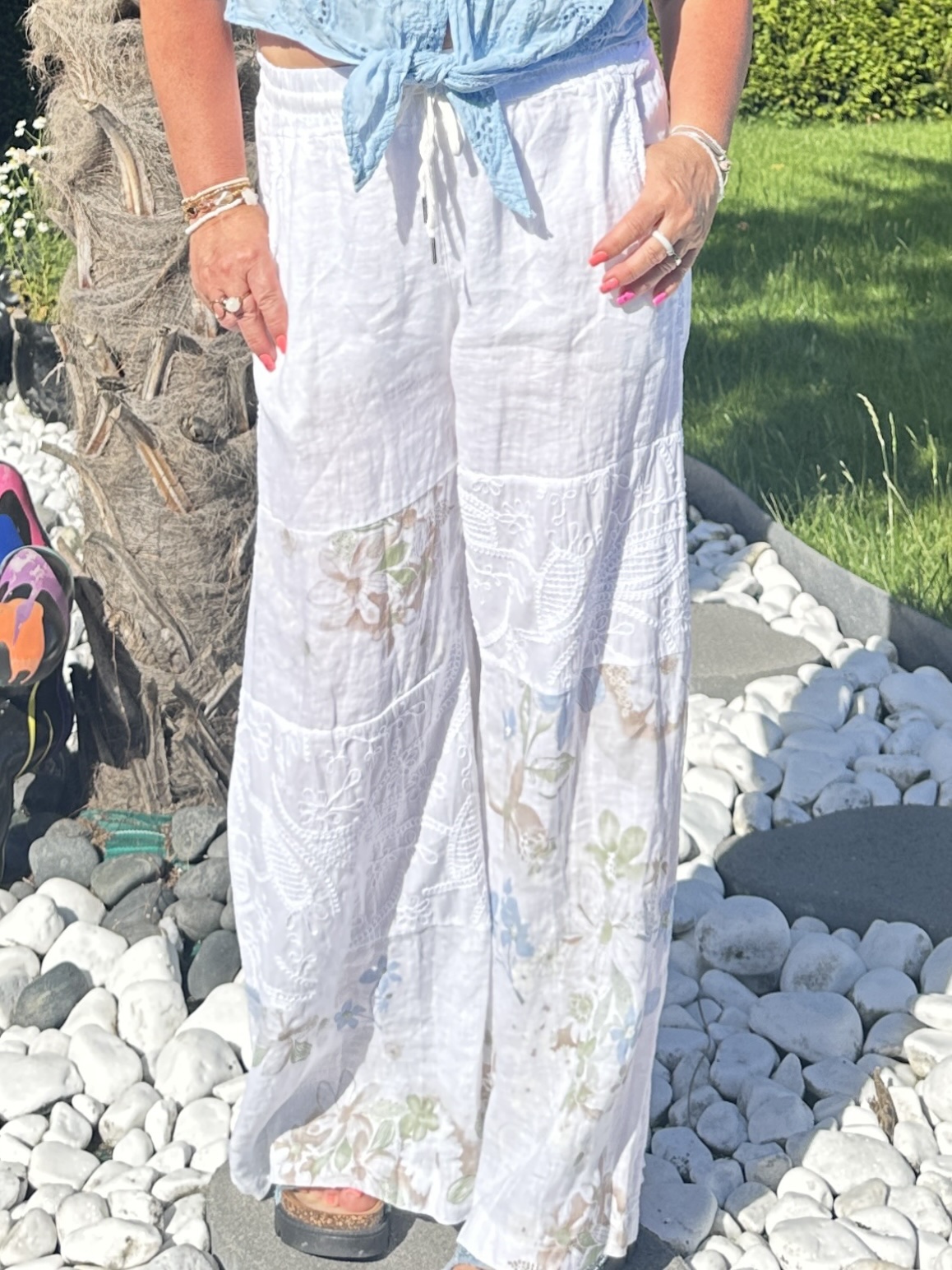 Pantalon Billy lin fleuri – Image 6