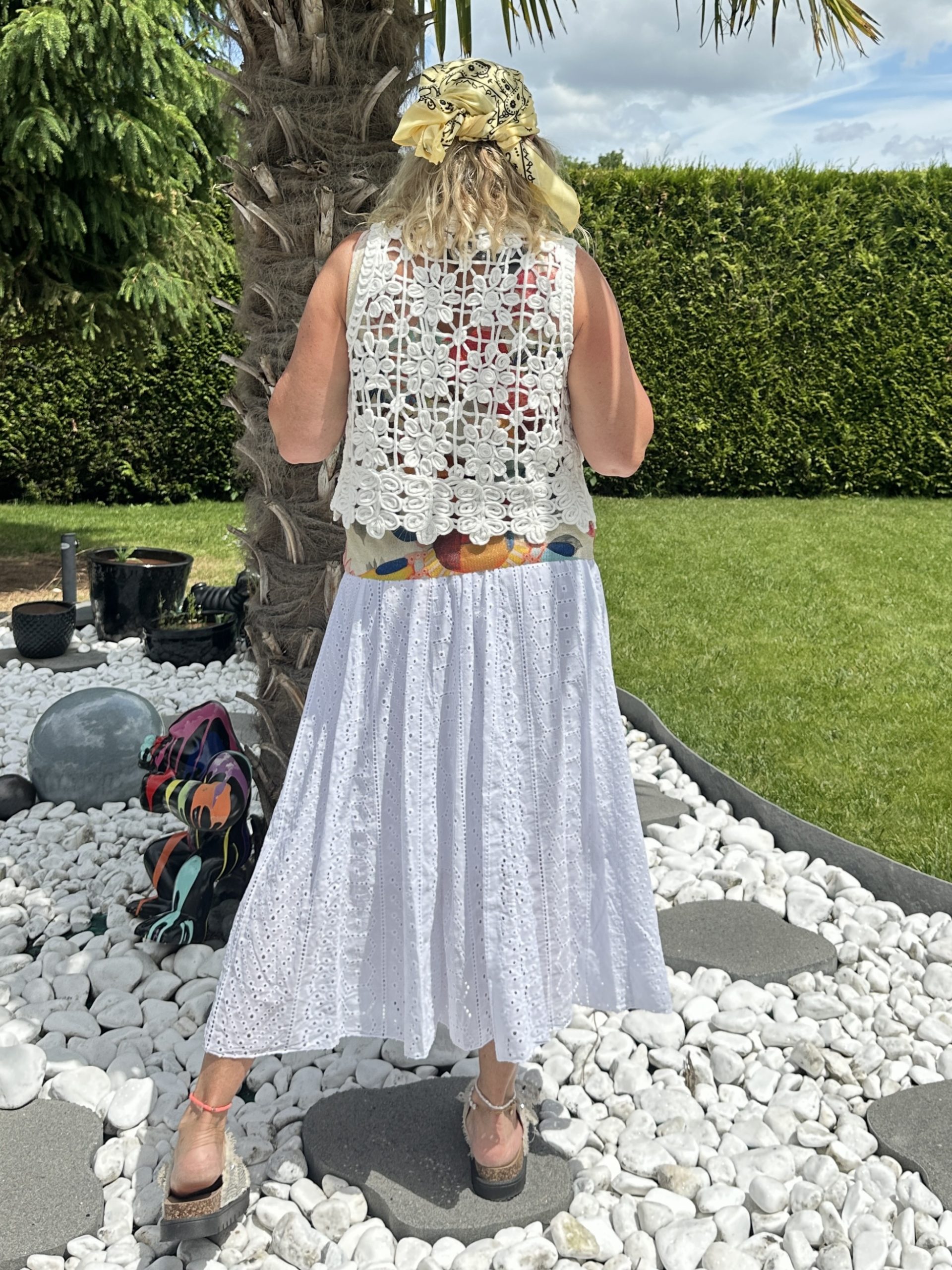 Gilet Abby crochet blanc – Image 4