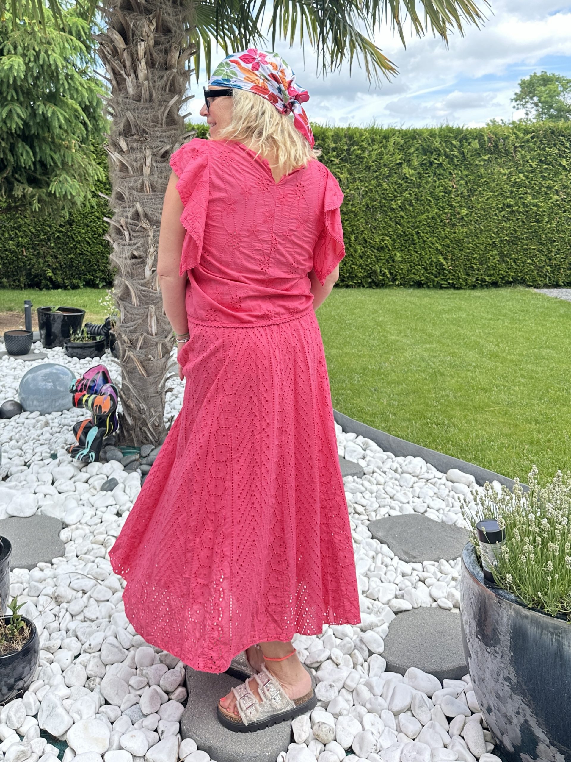 Jupe Mindy framboise – Image 3