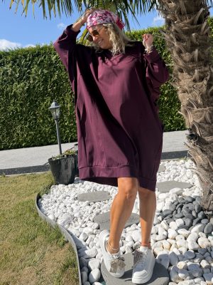 Robe Mia large bordeaux
