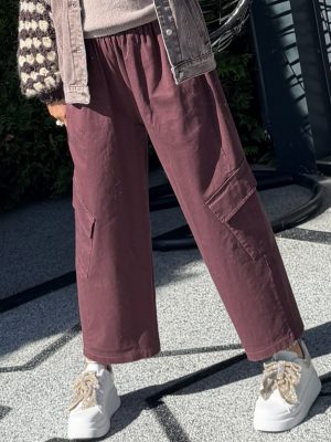 Pantalon Margot bordeaux